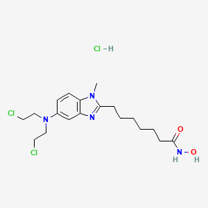 Chemical structure of Tinostamustine HCl