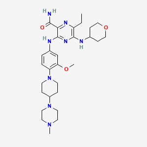 Chemical structure of Gilteritinib