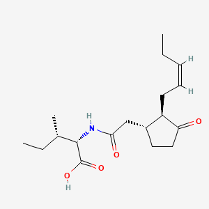 Chemical structure of (±)-Jasmonic Acid-Isoleucine