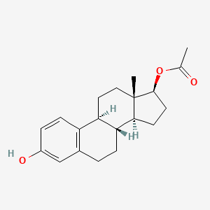 Chemical structure of Estradiol 17-acetate