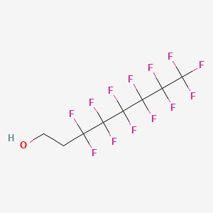 Chemical structure of 1H,1H,2H,2H-Perfluoro-1-octanol