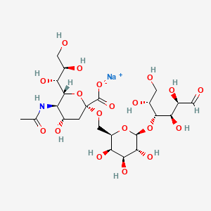 Chemical structure of Sodium 6'-sialyllactose