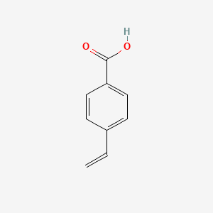 Chemical structure of 4-Vinylbenzoic Acid