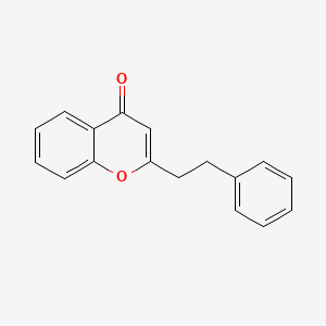 Chemical structure of 2-(2-Phenylethyl)chromone