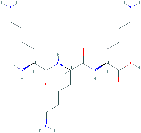 Chemical structure of Poly-L-lysine (15~30W)