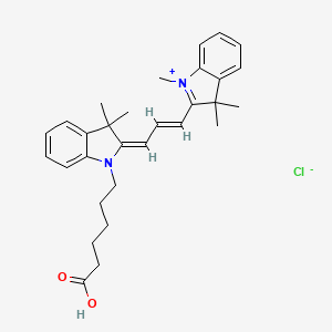 Chemical structure of Cy3 carboxylic acid(Et)