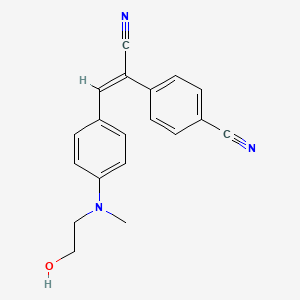 Chemical structure of HBC