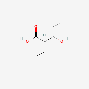 Chemical structure of 3-Hydroxyvalproic acid