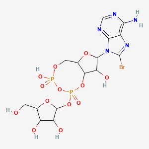 Chemical structure of 8-bromo-Cyclic ADP-Ribose