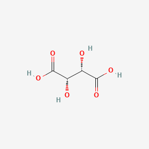 Chemical structure of D-Tartaric acid
