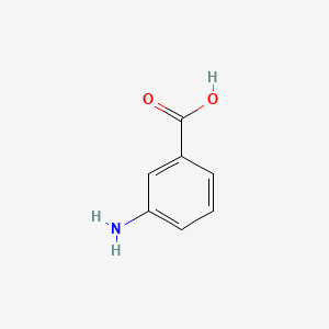 Chemical structure of 3-Aminobenzoic acid