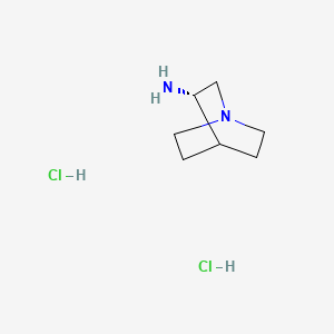 Chemical structure of (S)-3-Aminoquinuclidine dihydrochloride