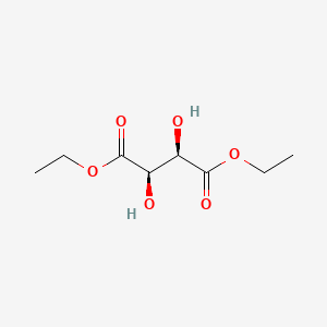 Chemical structure of L(+)-Diethyl L-tartrate