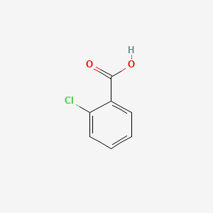 Chemical structure of 2-Chlorobenzoic acid