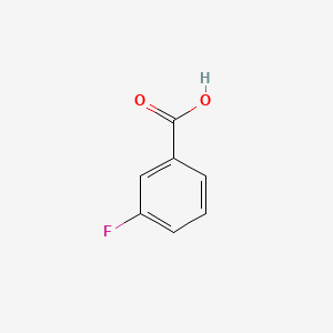 Chemical structure of 3-Fluorobenzoic acid