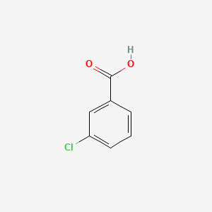 Chemical structure of 3-Chlorobenzoic acid