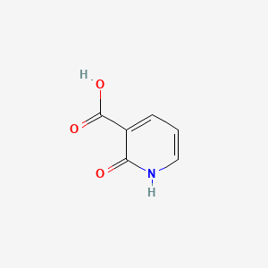 Chemical structure of 2-Hydroxynicotinic acid