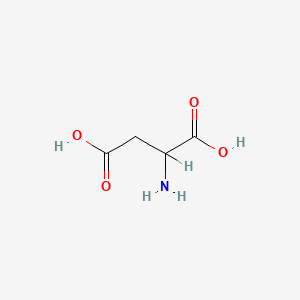Chemical structure of DL-Aspartic acid