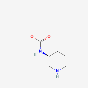 Chemical structure of (S)-3-N-Boc-aminopiperidine