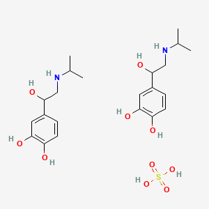 Chemical structure of Isoproterenol sulfate dihydrate