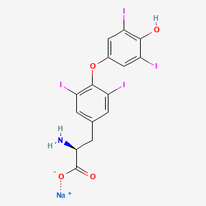 Chemical structure of Levothyroxine sodium