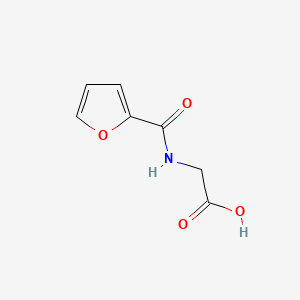 Chemical structure of N-(2-furoyl)glycine