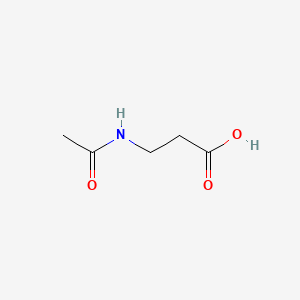 Chemical structure of N-acetyl-beta-alanine
