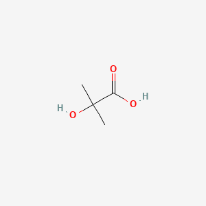 Chemical structure of 2-hydroxyisobutyrate