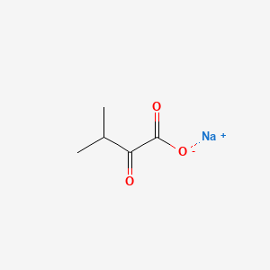 Chemical structure of 3-methyl-2-oxobutyrate