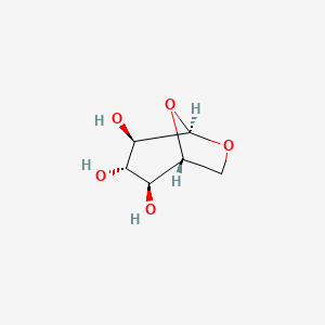 Chemical structure of 1,6-anhydroglucose