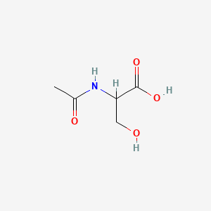 Chemical structure of N-Acetyl-DL-serine