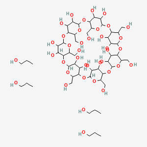 Chemical structure of Hydroxypropyl-beta-cyclodextrin