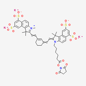 Chemical structure of Sulfo-Cyanine7·5 NHS ester