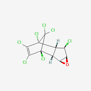 Chemical structure of Heptachlor Epoxide