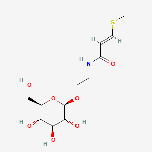 Chemical structure of Entadamide-A-β-D-glucopyranoside