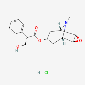 Chemical structure of HYOSCINE HYDROCHLORIDE