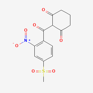 Chemical structure of Mesotrione