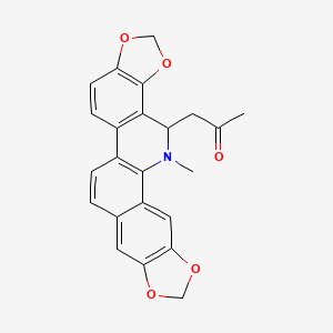 Chemical structure of 6-Acetonyldihydrosanguinarine