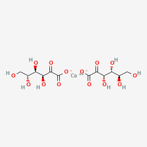 Chemical structure of 2-Keto-D-gluconic acid hemicalcium salt monohydrate