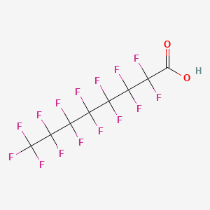 Chemical structure of Perfluorooctanoic acid