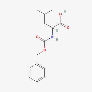 Chemical structure of N-Carbobenzoxy-DL-Leucine