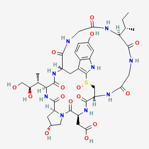 Chemical structure of β-Amanitin