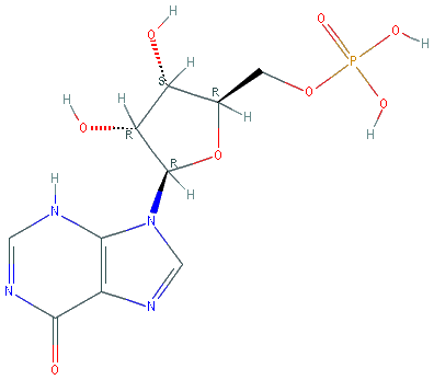 Chemical structure of Polyinosinic acid