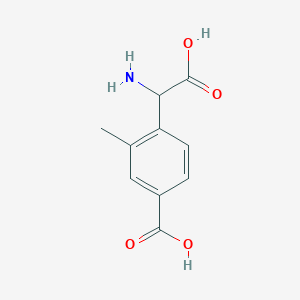 Chemical structure of (±)-LY367385