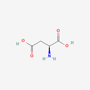 Chemical structure of L-Aspartic Acid