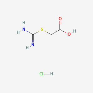 Chemical structure of S-Carboxyethylisothiuronium Chloride
