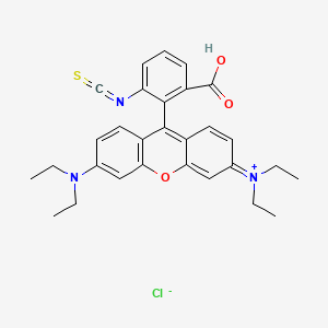 Chemical structure of RBITC