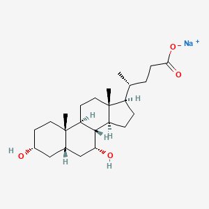 Chemical structure of Sodium chenodeoxycholate