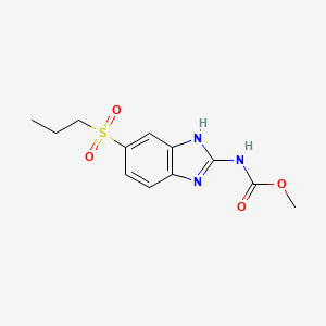 Chemical structure of Albendazole Sulfone