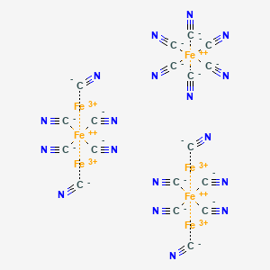 Chemical structure of Ferric ferrocyanide [hsdb]